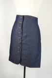 Button Jean Skirt
