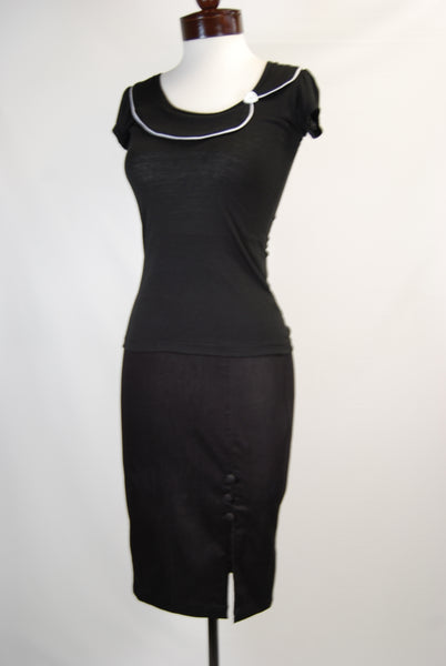 The Denim Dame Pencil Skirt