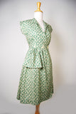Sadie 1940's Vintage Cotton Day Dress