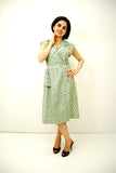 Sadie Green Vintage Reproduction Day Dress