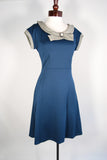 The Amelie Dress - Steel Blue