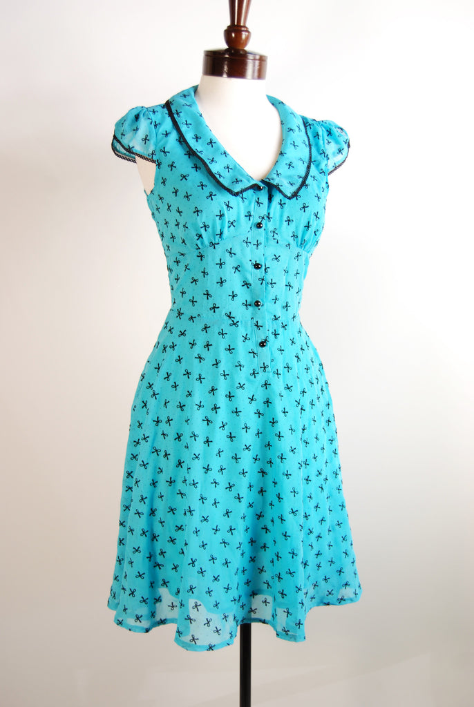 The Bowtique Dress - Blue