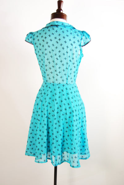 The Bowtique Dress - Blue