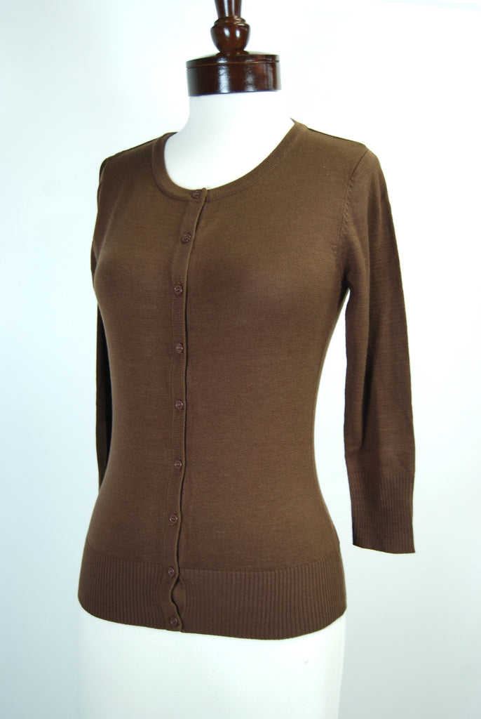 The Girly Cardigan - Brown