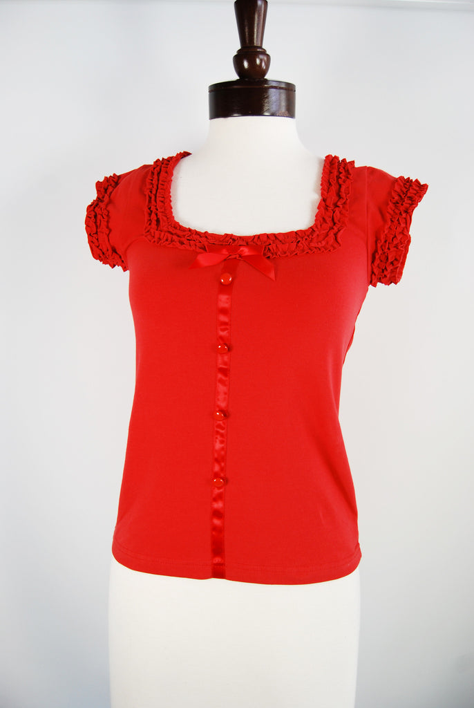 The Provence Blouse - Red