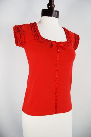 The Provence Blouse - Red