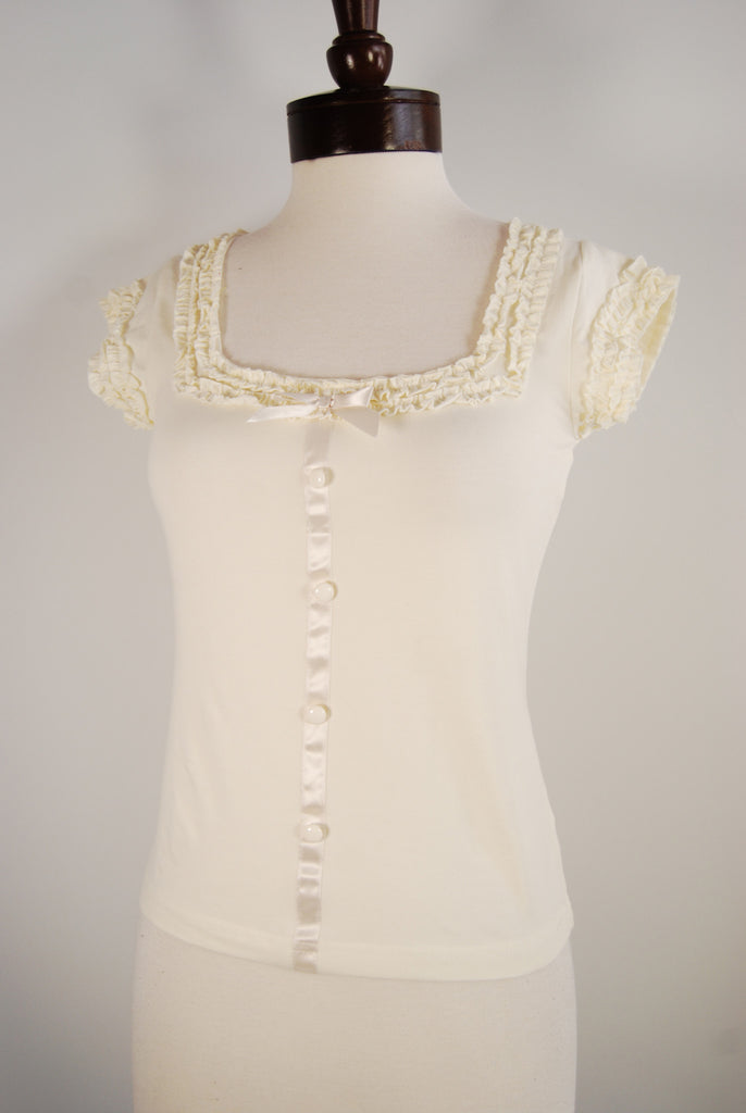 The Provence Blouse - Ivory