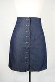 Button Jean Skirt