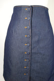 Button Jean Skirt