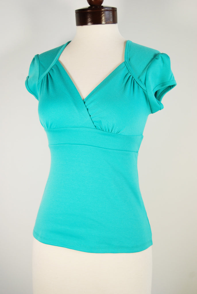 The Lush Blouse - Turquoise