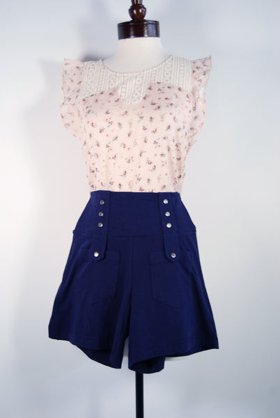 Jersey Knit Sailor Shorts