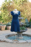 The Amelie Dress - Steel Blue