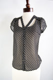 The Dottie Blouse - Black