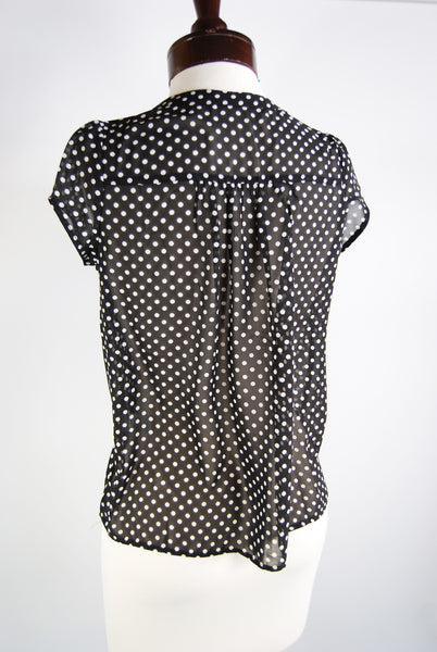 The Dottie Blouse - Black