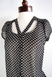 The Dottie Blouse - Black