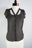 The Dottie Blouse - Black