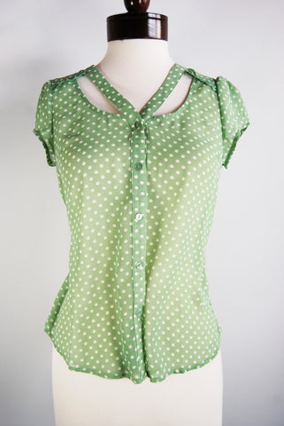 The Dottie Blouse - Green