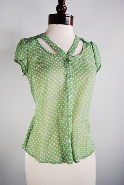 The Dottie Blouse - Green