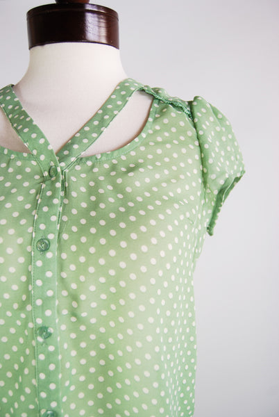 The Dottie Blouse - Green