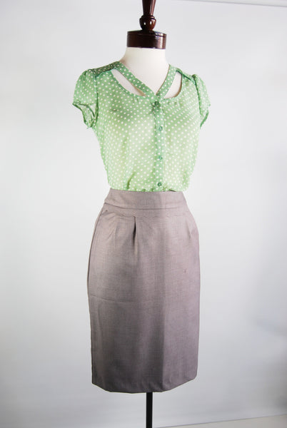 The Dottie Blouse - Green