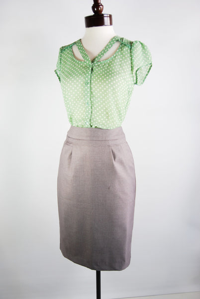 The Dottie Blouse - Green