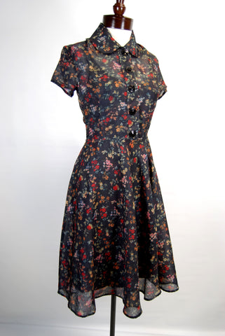 The Sabine 1940's Peplum Dress