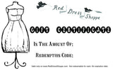 Red Dress Shoppe Gift Certificate
