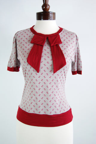 The Gretchen Blouse - Dove Grey