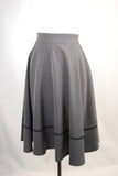 Grey High Waist Swing Skirt