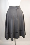 Grey High Waist Swing Skirt