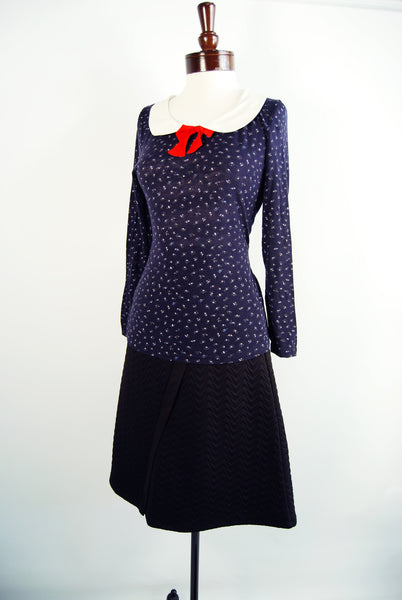 The Lizbeth Blouse - Navy
