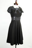 1950's Lucia Polka Dot Swing Dress