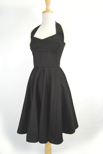 Onyx Black Vintage Reproduction Dress