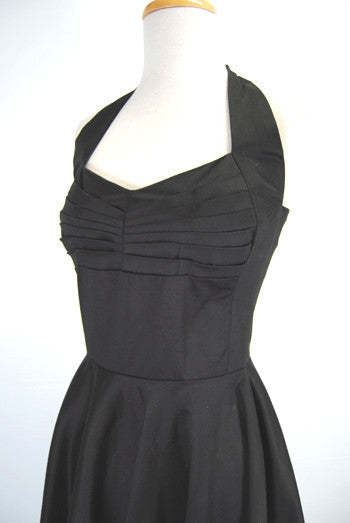 Onyx Black Vintage Reproduction Dress