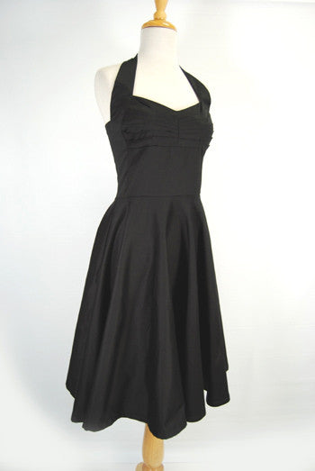 Onyx Black Vintage Reproduction Dress