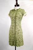 1930's Retro Day Dress Sage Green