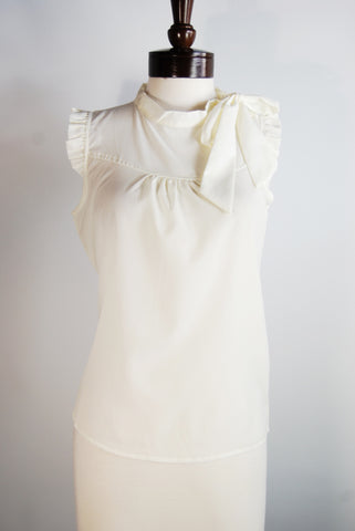 The Pedal Blouse - Ivory