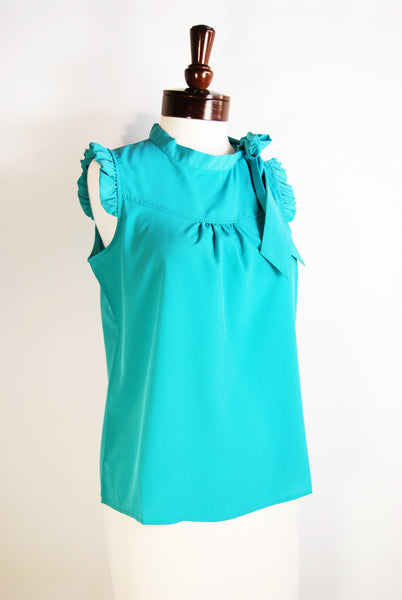 The Pedal Blouse - Teal