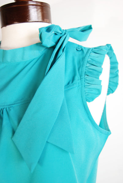 The Pedal Blouse - Teal