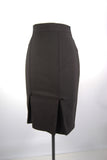Black Pleated Pencil Skirt