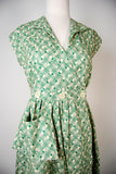 Sadie Green Retro Cotton Day Dress