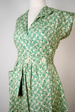 Sadie Green Cotton Day Dress