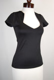 The Heartshaped Blouse - Black