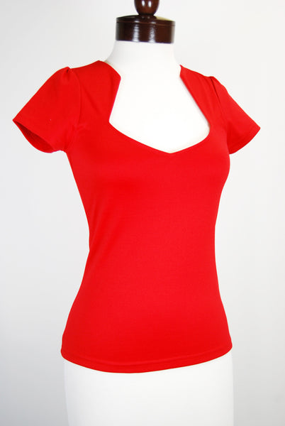 The Heartshaped Blouse - Red