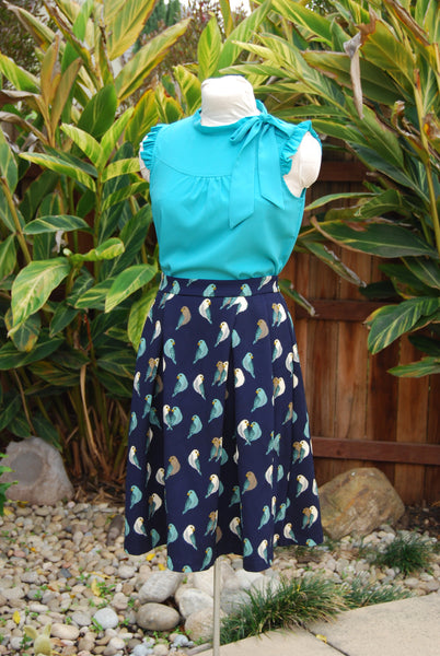 The Pedal Blouse - Teal