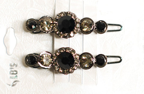 Onyx Black with Crystal Hair Comb (1)