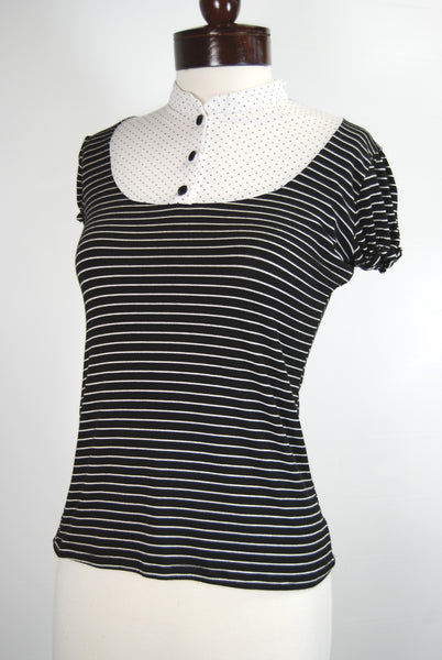 The Black and White Truffle Top