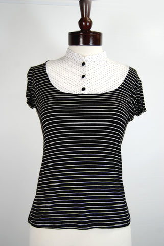 The Black and White Truffle Top