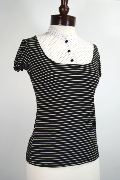 The Black and White Truffle Top